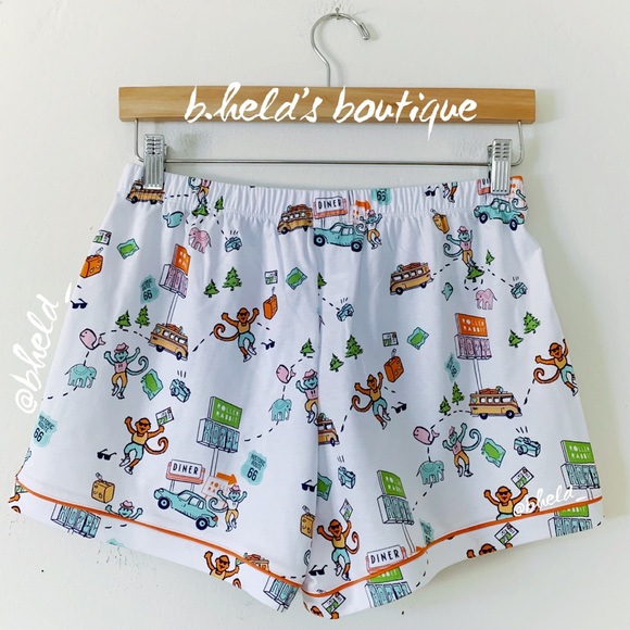 Roller Rabbit On The Road Polo Pajamas in White Size Small (S) Brand New NWT - Picture 13 of 16